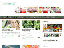 Tablet Screenshot of alimentos-saludables.com